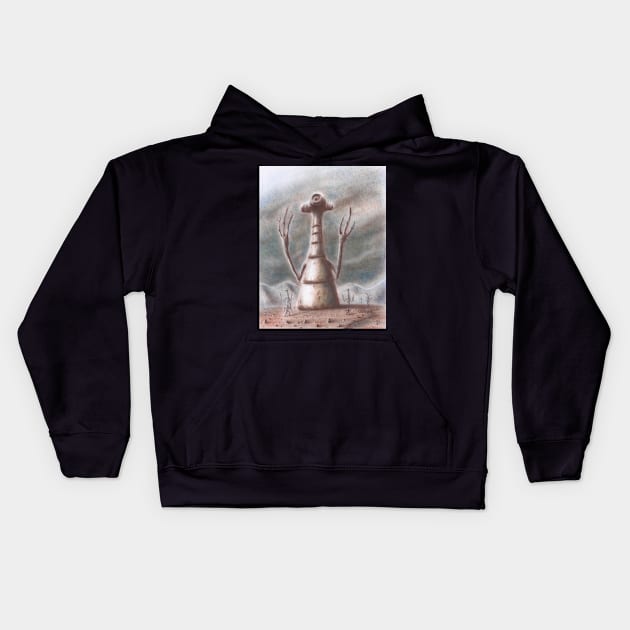 Segmented Giants Kids Hoodie by EderArt